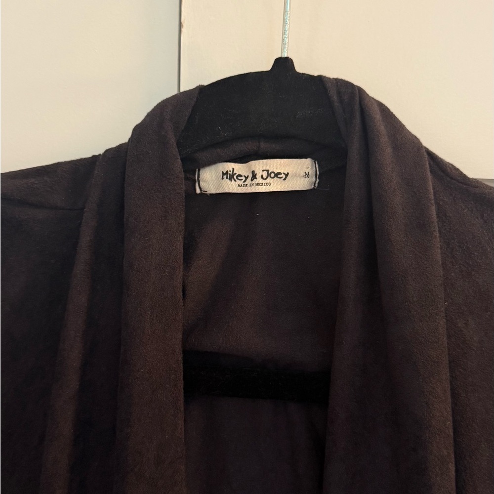 Mike and Joey - Faux Suede Cardigan - Picture 4 of 4